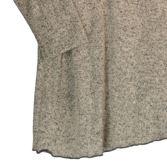 Vine Street Tunic Sweater Womens Medium Gray Cowl Neck Cozy Clean Girl Neutral - Picture 7 of 9